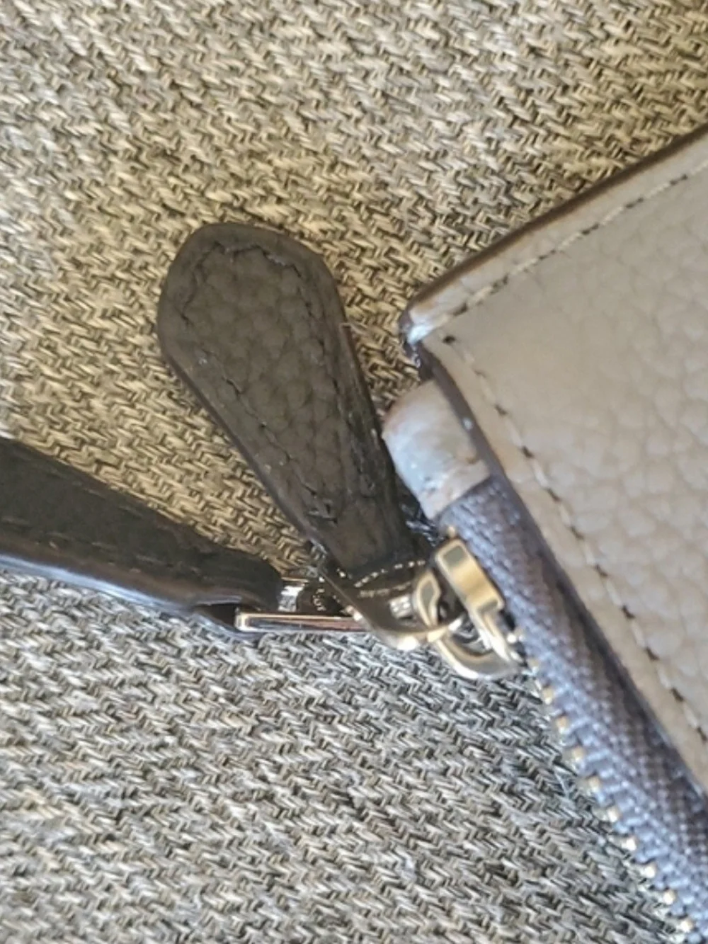 Coach Pebble Leather Zip Wristlet in Light Blue